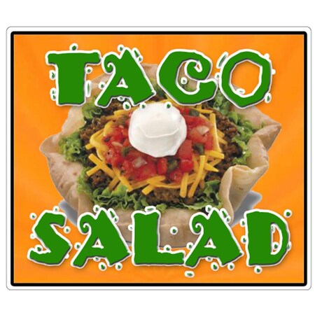 Amistad Taco Salad Concession Decal - Mexican Food Trailer Menu AM3962302